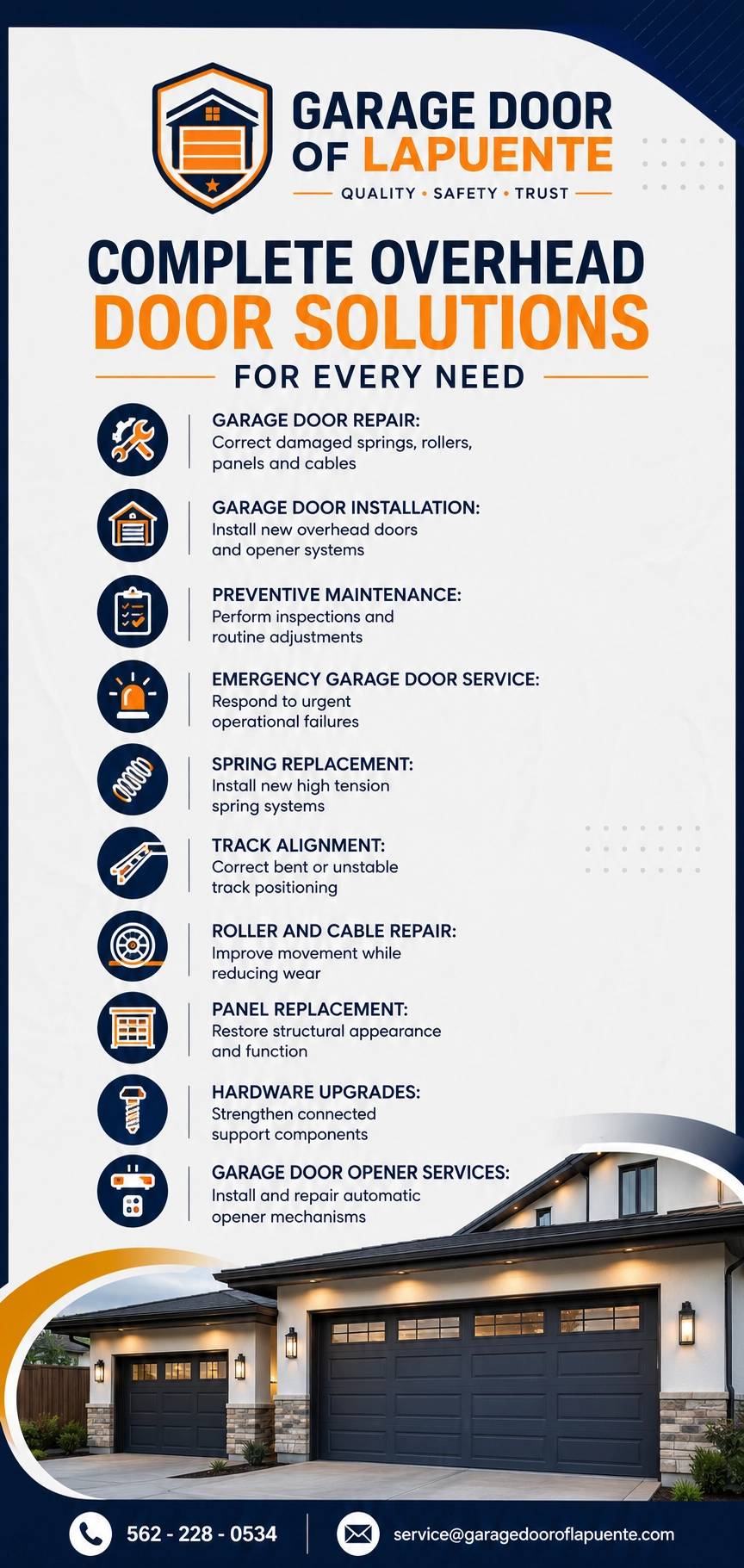 Garage door solutions